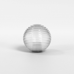 Tacoma Ribbed szklany abażur transparentny