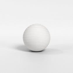 Tacoma Ribbed szklany abażur biały (opal)