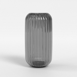 Tacoma Reed Ribbed szklany abażur dymione szkło