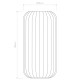 Tacoma Reed Ribbed szklany abażur dymione szkło  Astro Lighting